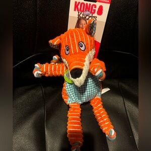 Kong knots L fox dog toy NEW